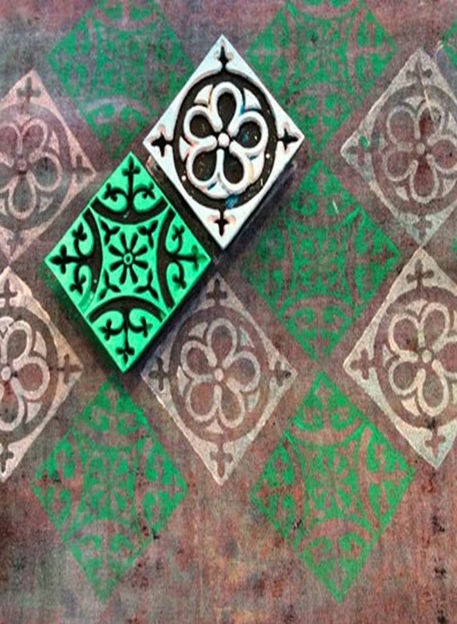 ecofynd Wood Block Stamps (Pack of 5), Wooden Blocks for Block Printing Stamp Set, Artistic Shapes Craft Kids Saree Border DIY Henna Fabric Textile Paper Clay Pottery Hand-Carved (BLOCK016) - Image 5